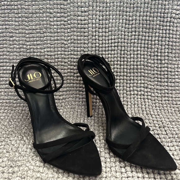 Jennifer Lopez Shoes - Like new Jennifer Lopez JLO black strappy heel
